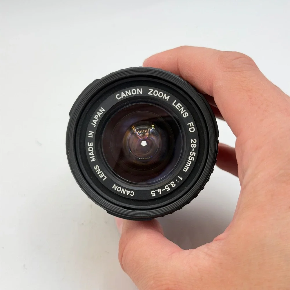 Canon FD 28-55mm f3.5-4.5 Zoom Lens with Macro and Kenko UV Filter Japan Tested